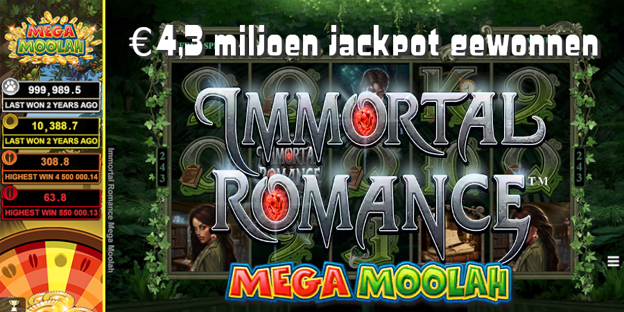 Immortal Romance jackpot gewonnen