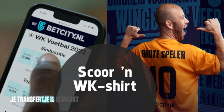 Reclame Betcity met gratis oranje wk shirt