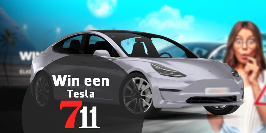 Win een Tesla auto op 711 Casino